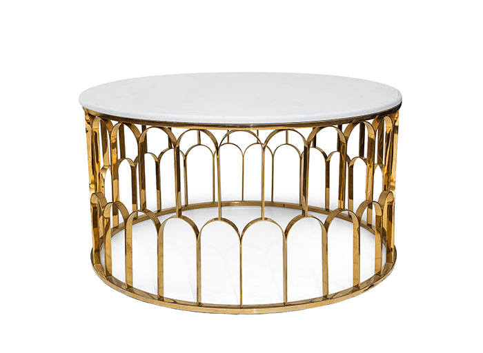 Bàn trà khung kim loại