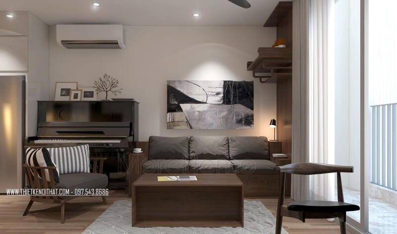  #23 Ý tưởng thiết kế nội thất căn hộ chung cư có sofa băng dài cao cấp 2022-2024